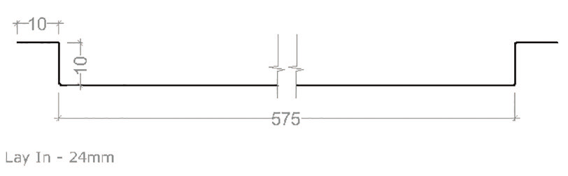 Lay-in 24mm ceiling tiles